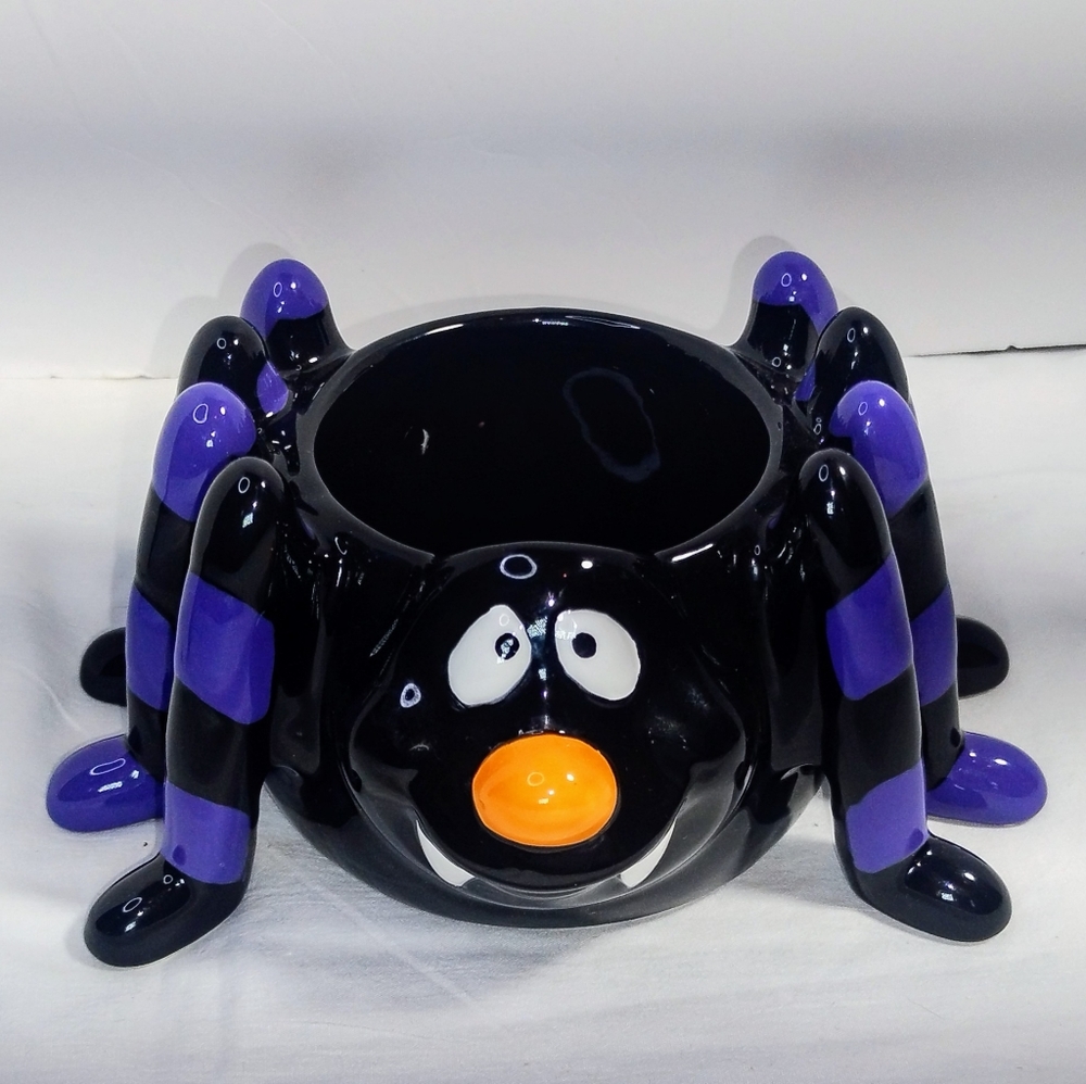 Ceramic Spider Bowl/ Dip Bowl/Halloween Bowl/Decor Derpy Funny